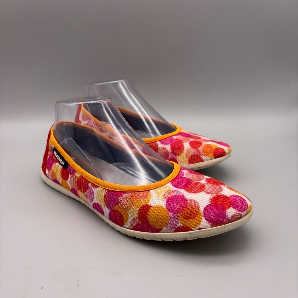 Giesswein Ballet Flats Women 39 Colorful Polka Dot Wool Comfort Casual